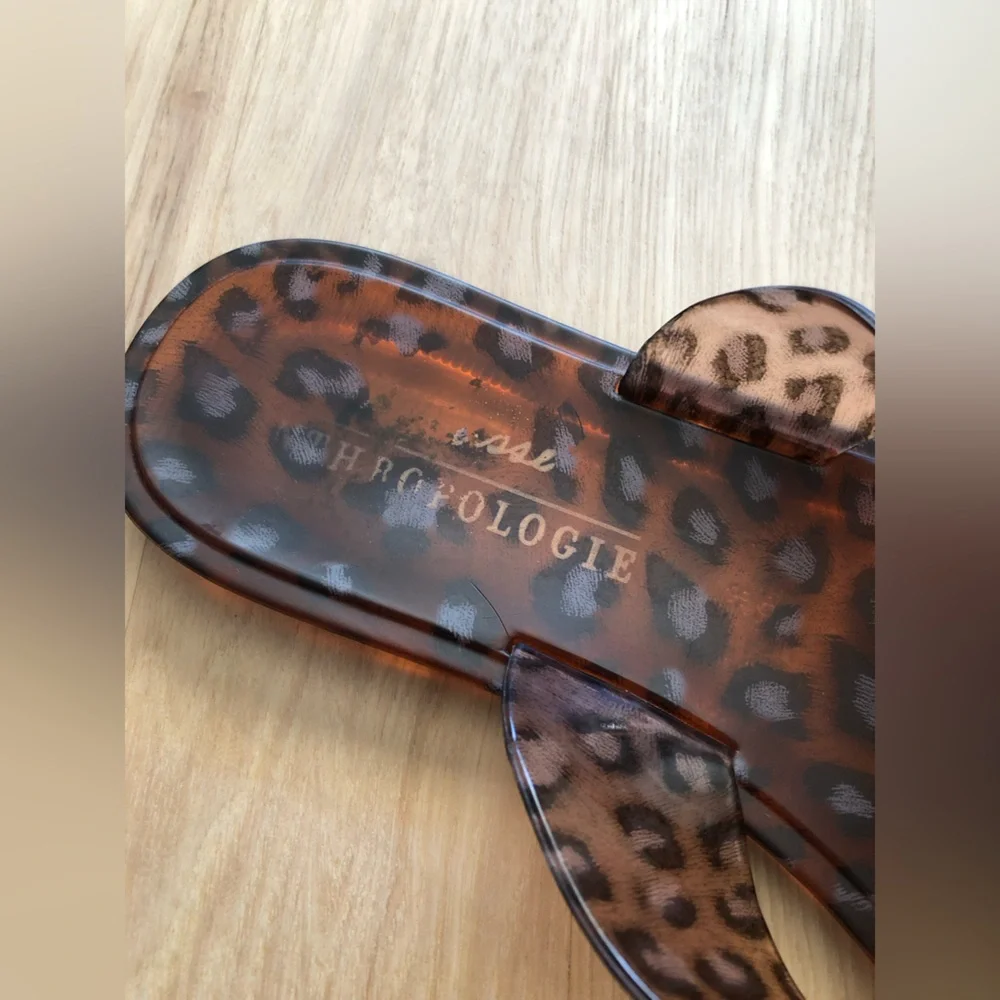 Anthro x Matisse Brown Jelly Slide Sandals - Picture 9 of 11